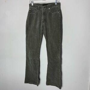 Vintage Abercrombie & Fitch Corduroy Pants‎ Size 4 Green 90s Straight Leg